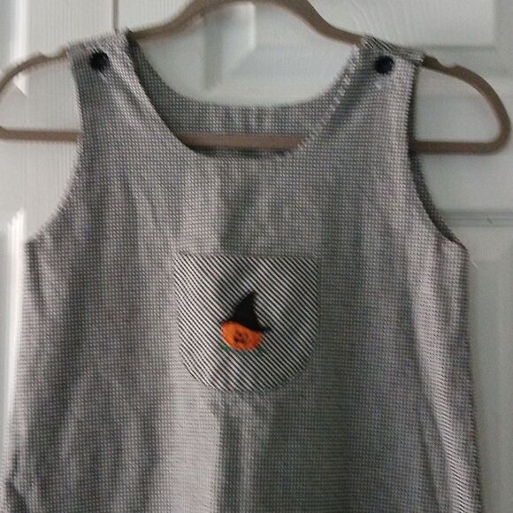 Strasburg Houndstooth reversible Halloween , red trim pocket dress Sz 6 NWOT - Picture 2 of 8